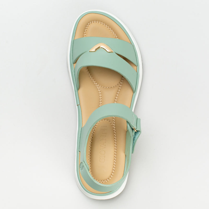 Comfort metal trim sandal _ 167713