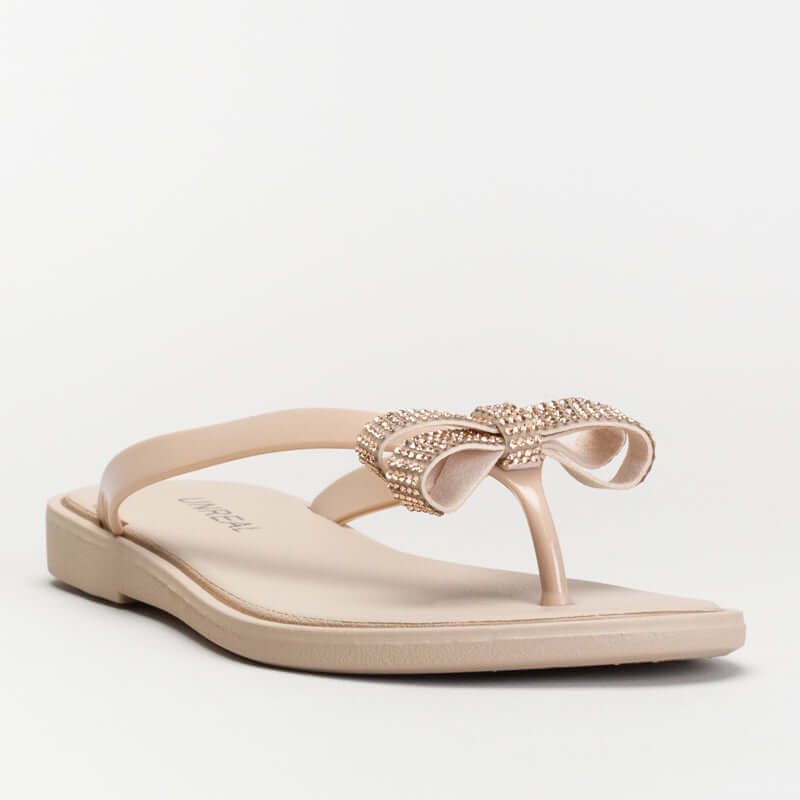 Jelly Mule with Diamante Bow