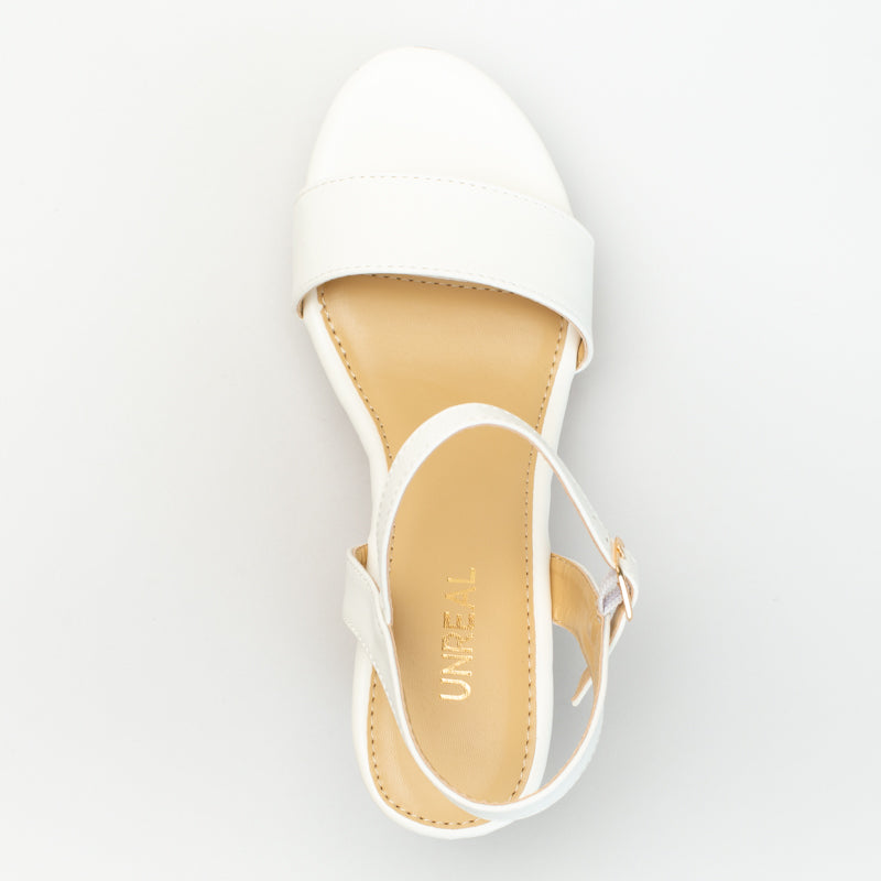 CORK WEDGE WITH ANKLE STRAP
