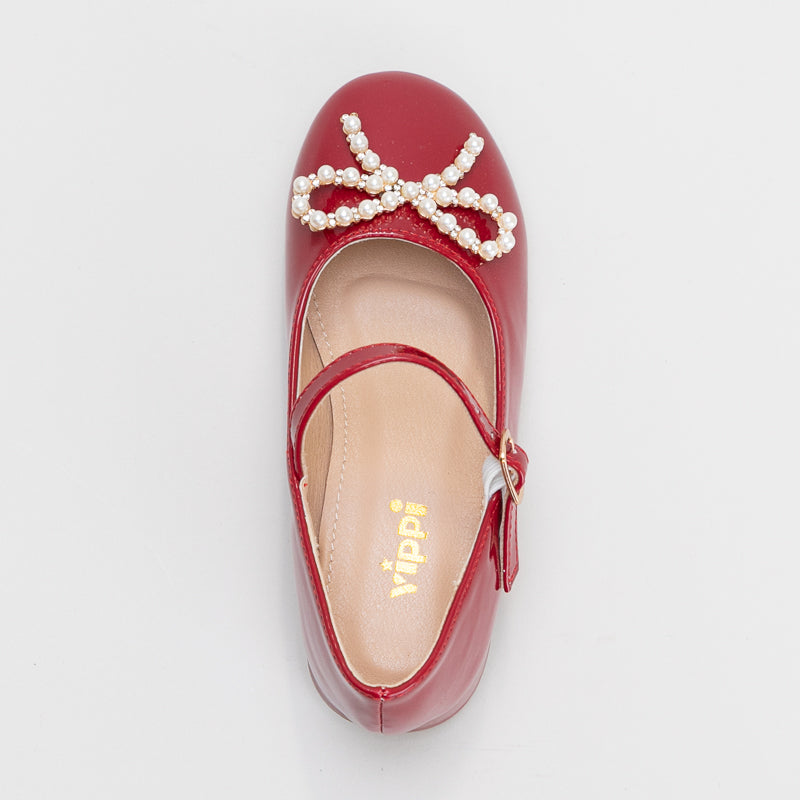 Heeled Pump With Bow