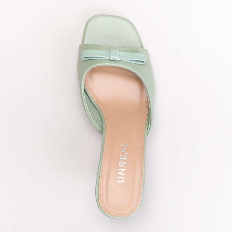 Kitten Heel Mule With Bow _ 166392
