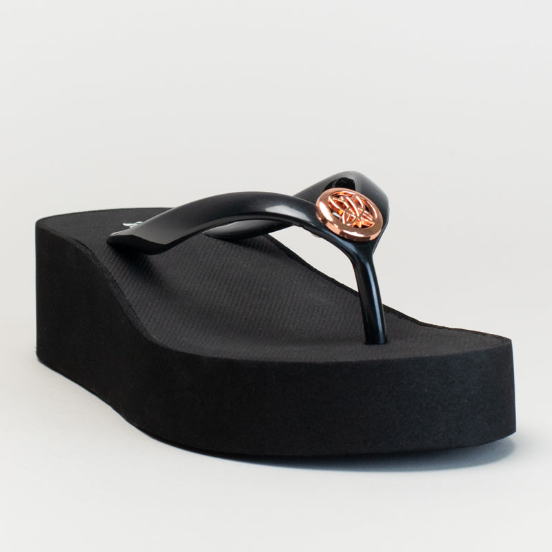 TOE THONG PRINTED WEDGE