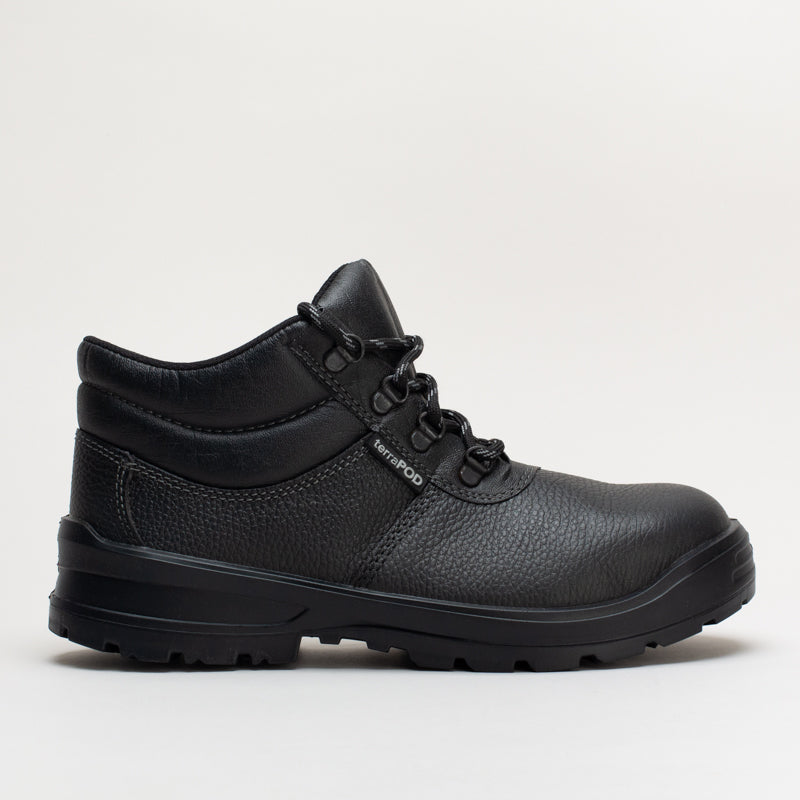 Mens Leather Safety Ankle Boots