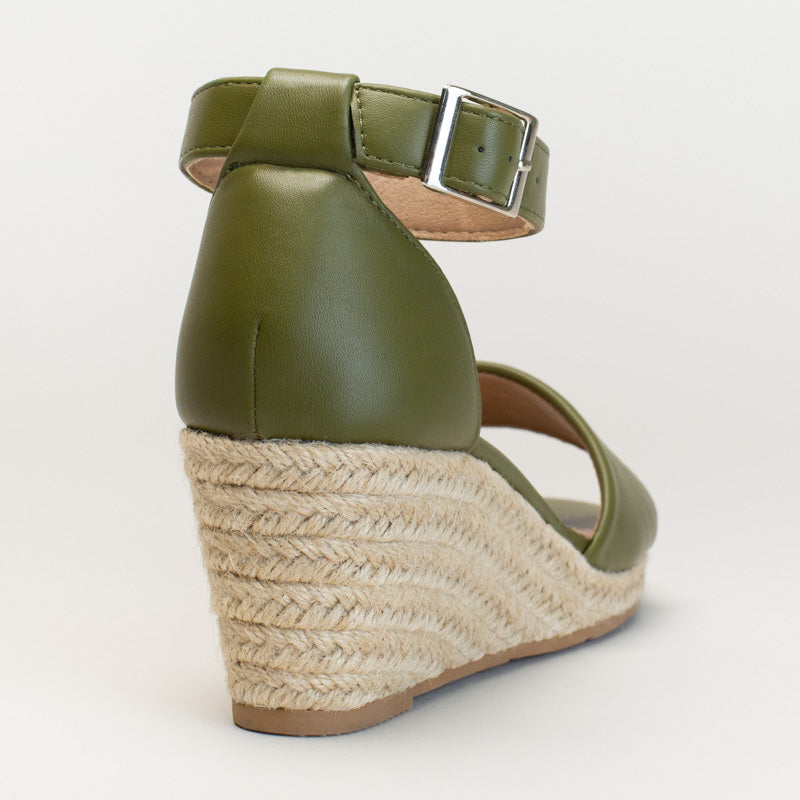 Espadrille Wedge with Ankle Strap