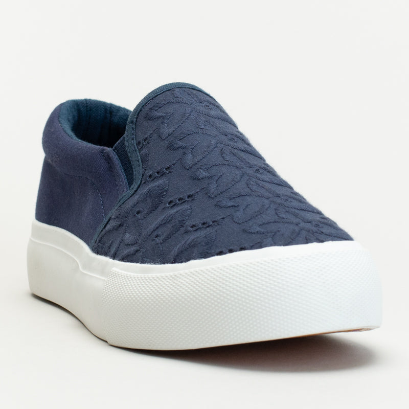 Slip On Platform With Anglaise Upper