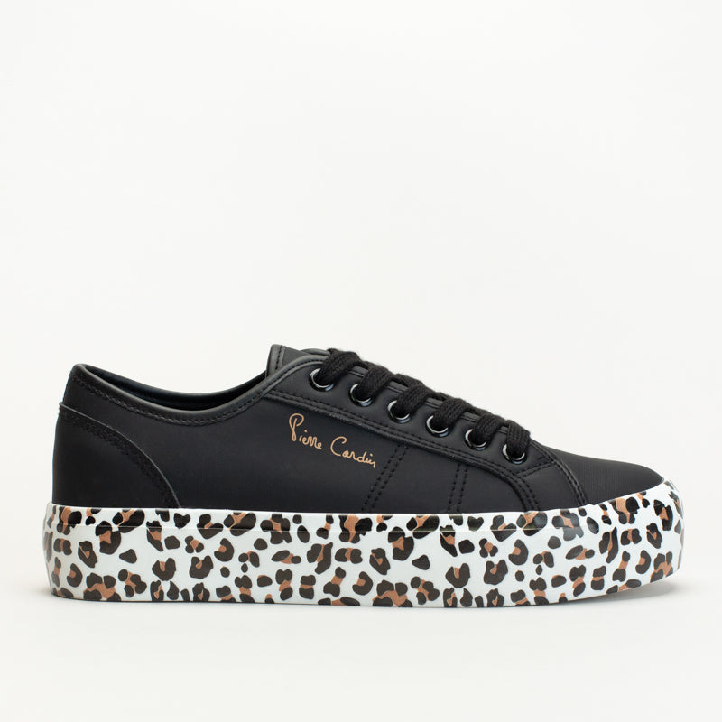 Pc Lace Up Sneaker With Animal Print Outsole _ 166554