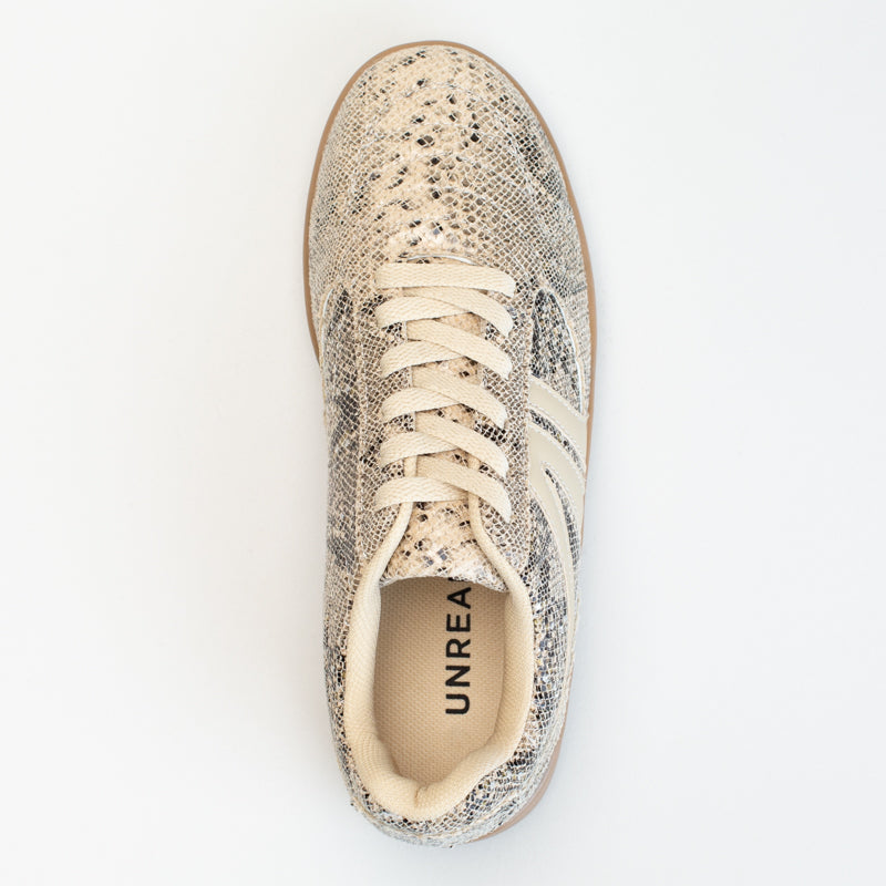 SNAKE PRINT SNEAKER