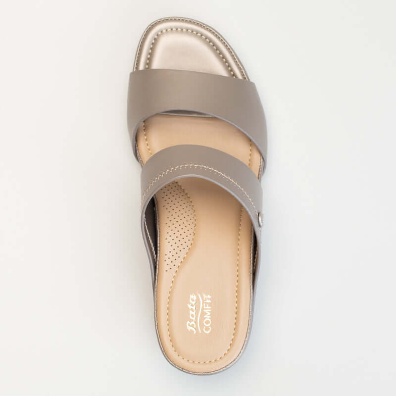 Bata Comfit Double Band Wedge Sandal