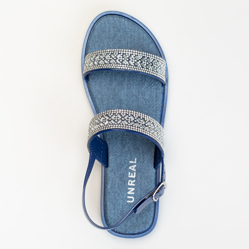 DIAMANTE DOUBLE SLING BACK