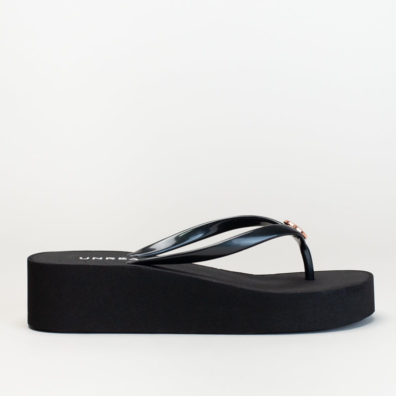 TOE THONG PRINTED WEDGE