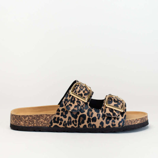 Double Buckle With Zebra Print