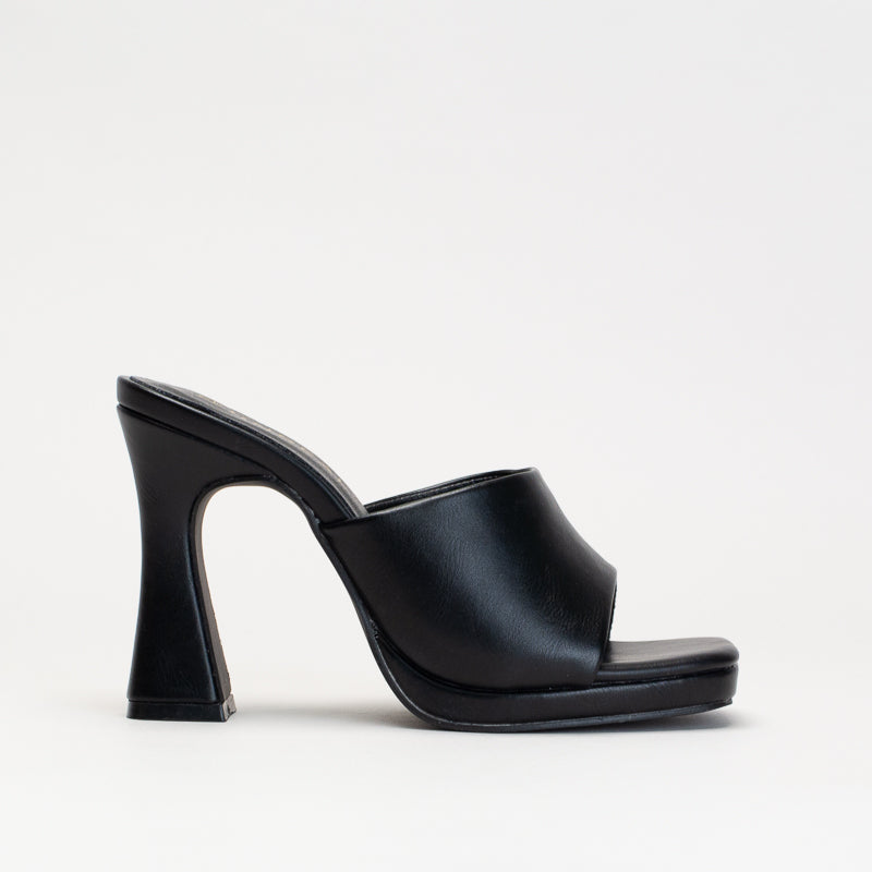 Spool Heel Platform Mule