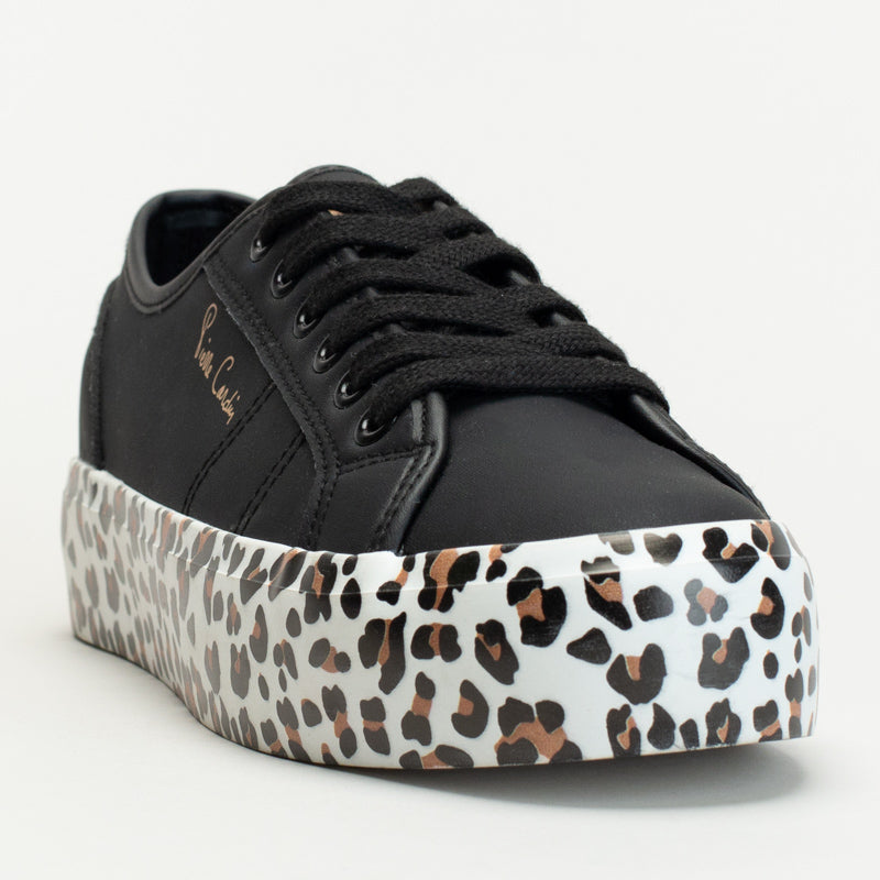 Pc Lace Up Sneaker With Animal Print Outsole _ 166554
