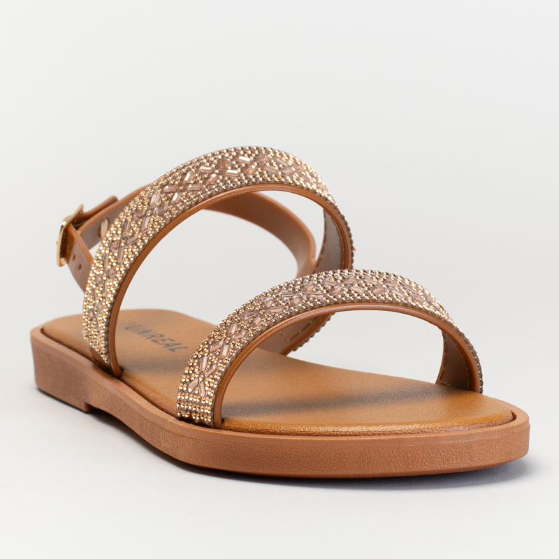DIAMANTE DOUBLE SLING BACK