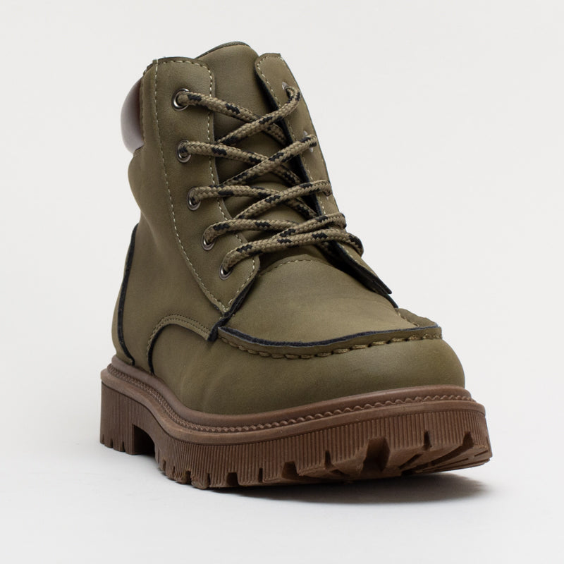 Apron Lace Up Boot _ 159692