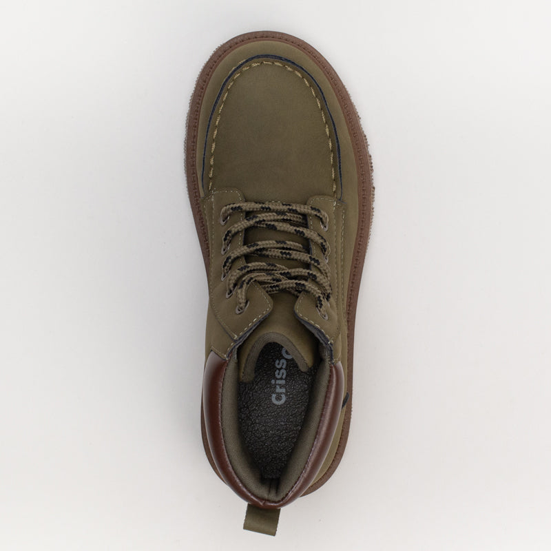 Apron Lace Up Boot _ 159692