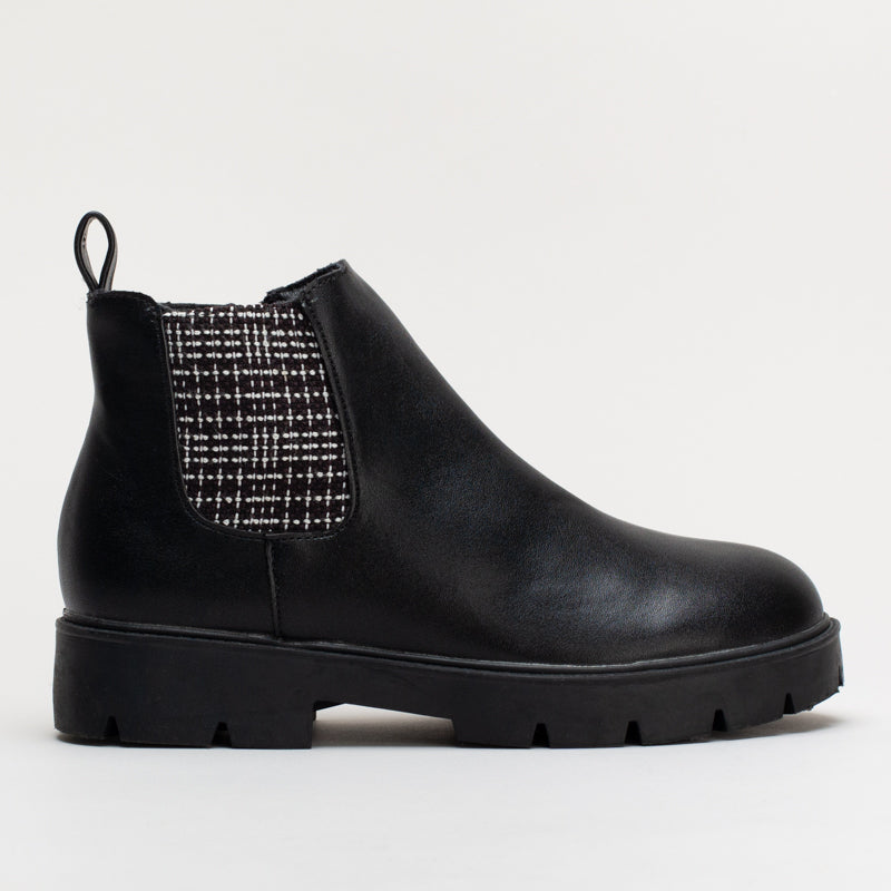 Tweed Gusset Boot _ 159057