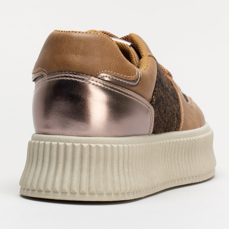Two Tone Platform Sneaker _ 161162
