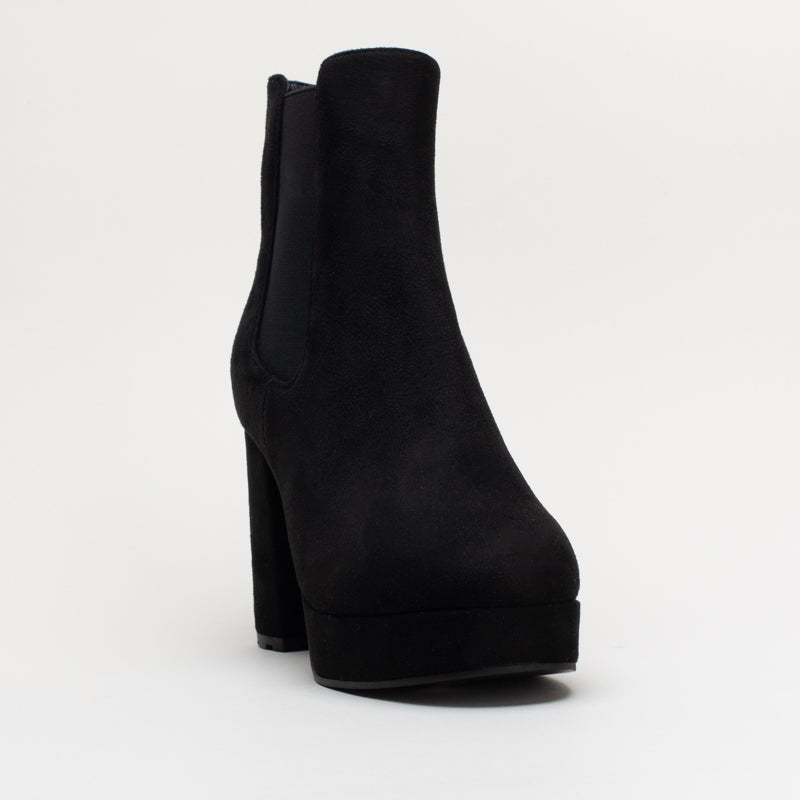 Platform Block Heel Boot _ 161546