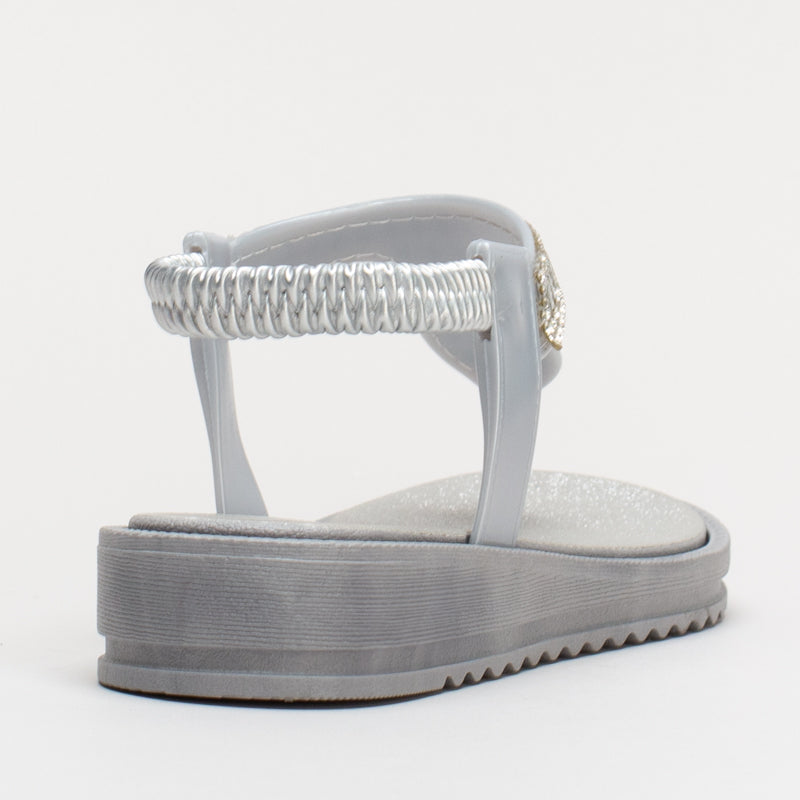 Jewelled Sling Back Sandal _ 161285