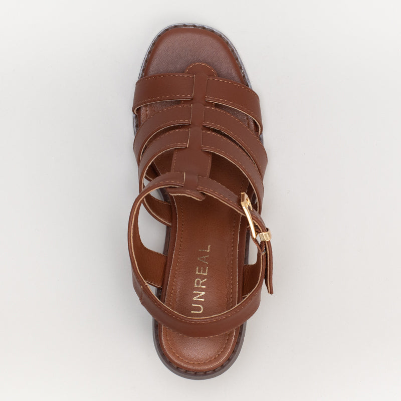 Fisherman Block Heel Sandal _ 160954