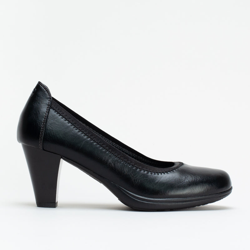 Elastic Topline Block Heel _ 167725