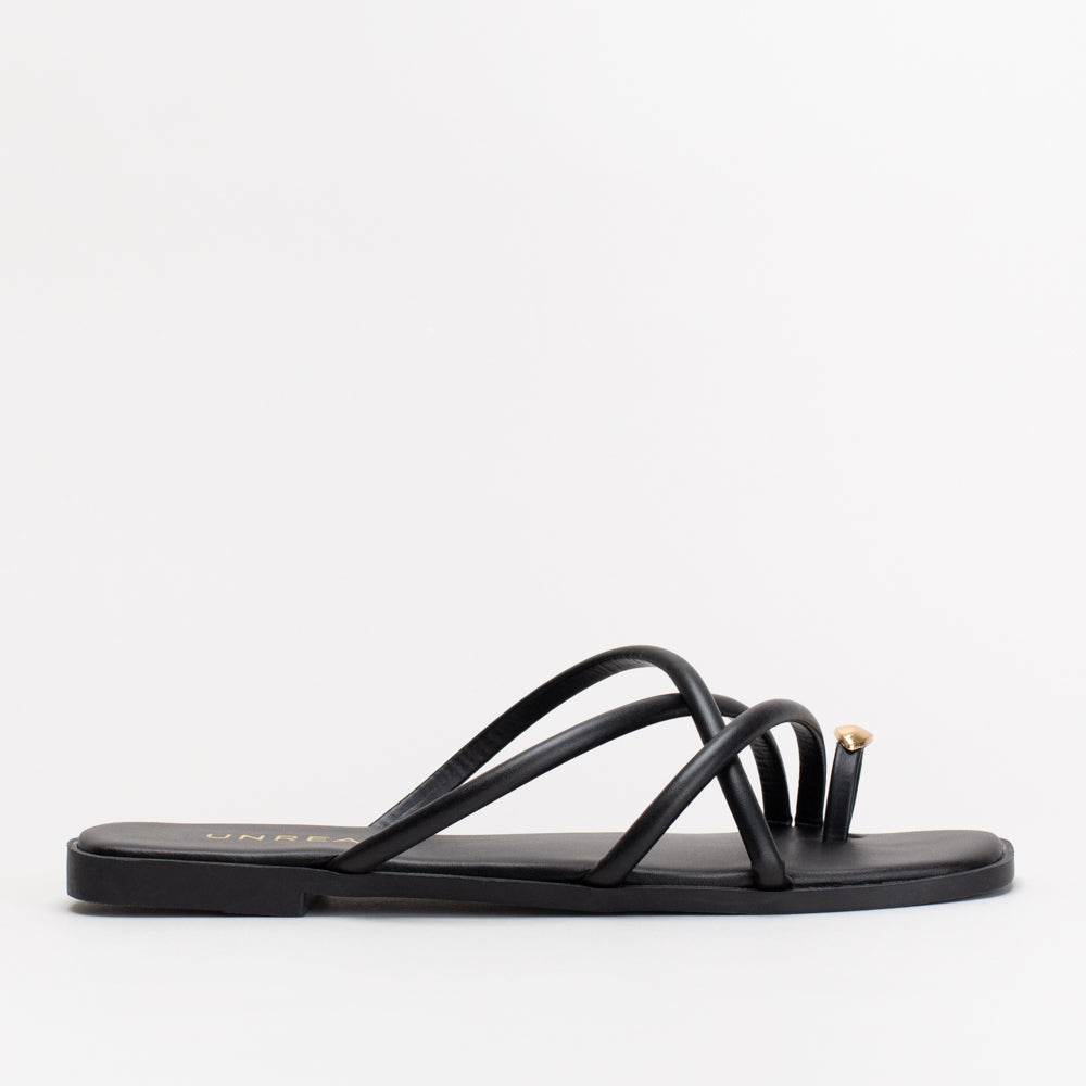 Metal Toe Loop Mule Sandal _ 157515