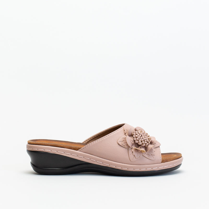 Women's Comfort Flower Mule _ 146542