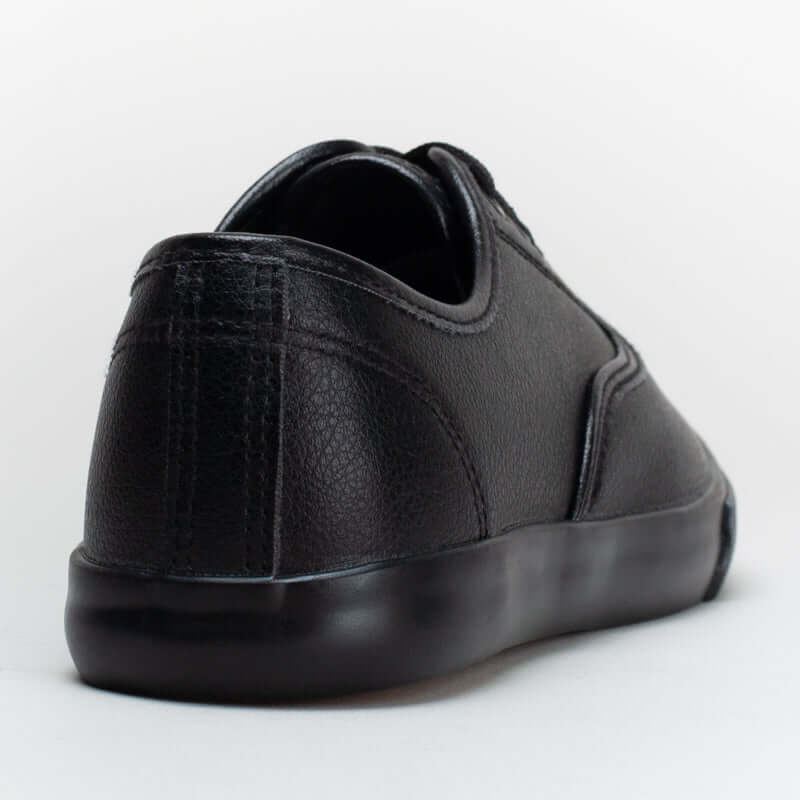 Back view of the Lace Up PU Sneaker 161748, featuring a sleek black synthetic upper and modern sporty design.