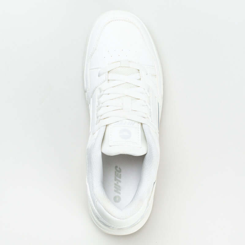 HI-TEC Freeline women's lace-up sneaker in white featuring a classic silhouette for a secure fit.