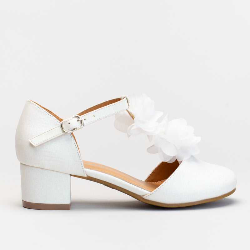 Flower T Bar Party Shoe _ 166020