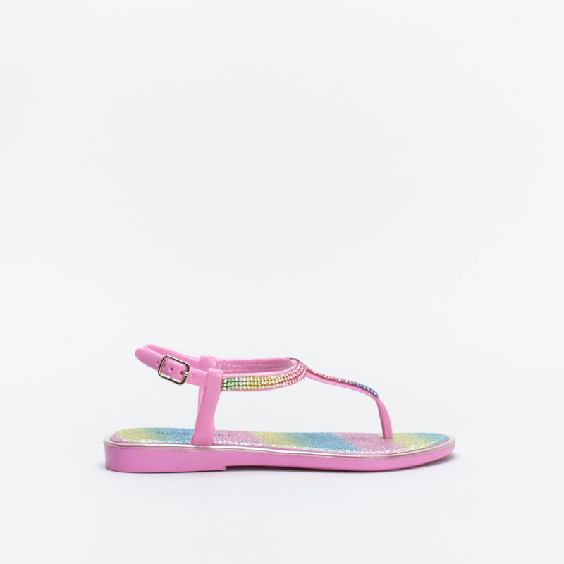 Older Girls Diamante Jelly Sandal _ 144974