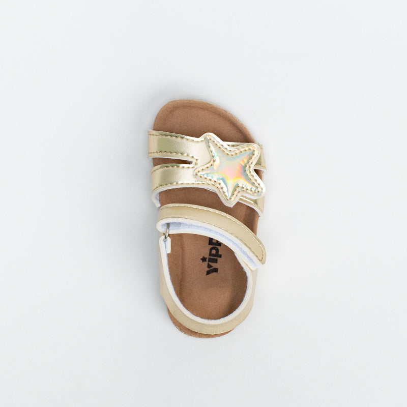 Younger Girls Shiny Star Comfort Sandal _ 141186