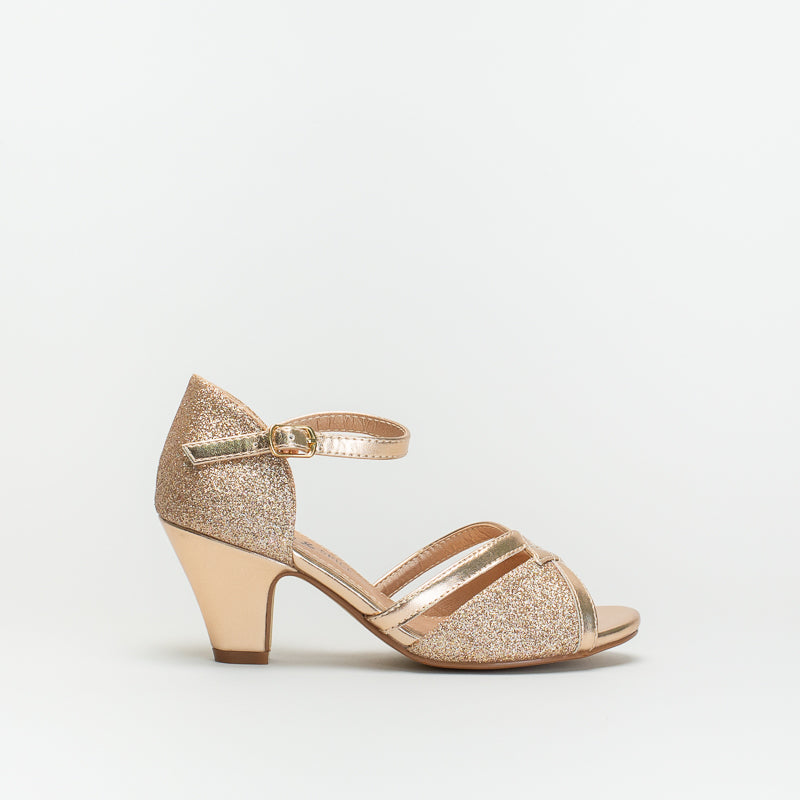 Older Girls Multi Glitter Party Heel _ 143035