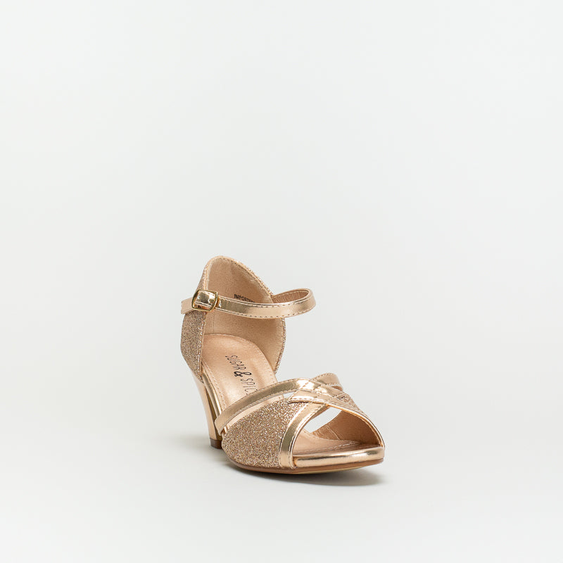 Older Girls Multi Glitter Party Heel _ 143035