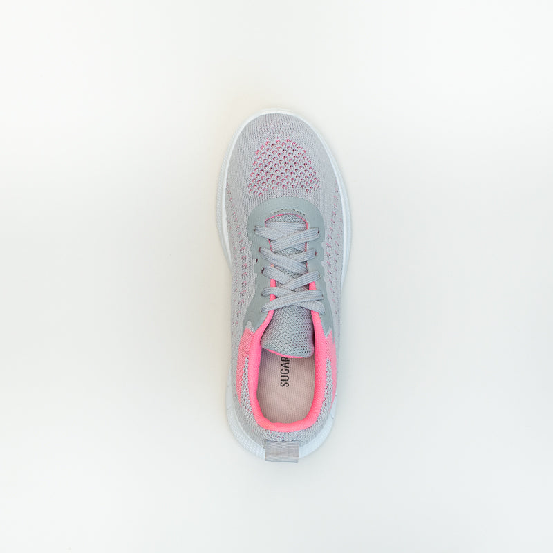 Older Girls Shimmer Knit Trainer _ 143809