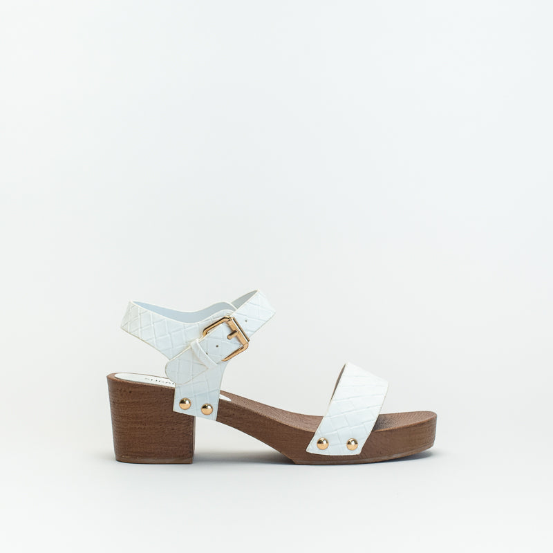Older Girls Weave Wood Sandal _ 143034