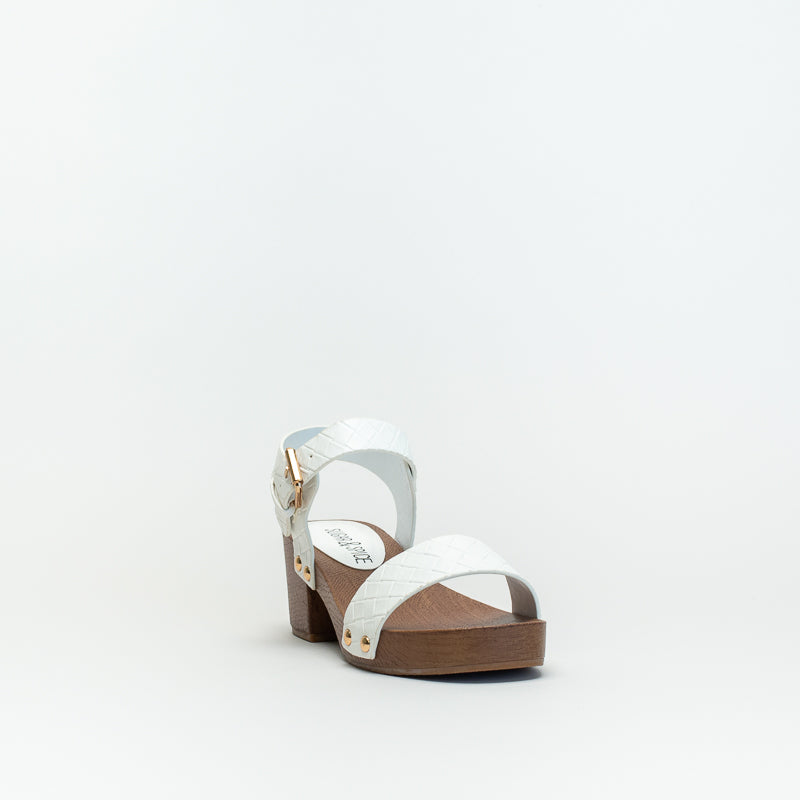 Older Girls Weave Wood Sandal _ 143034