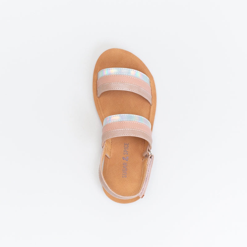 Older Girls Textured Strap Comfort Sandal _ 141065