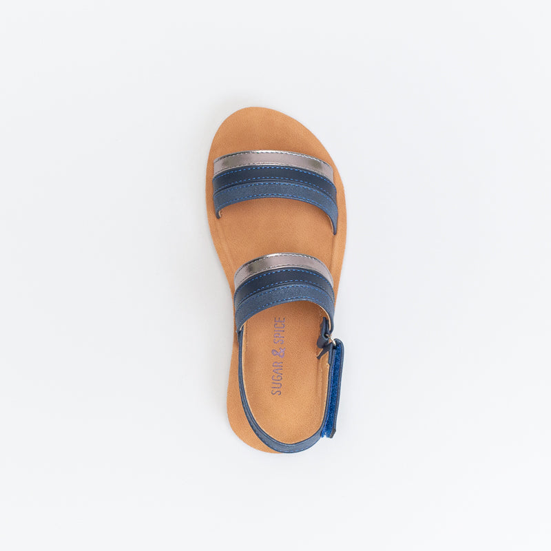 Older Girls Textured Strap Comfort Sandal _ 141065