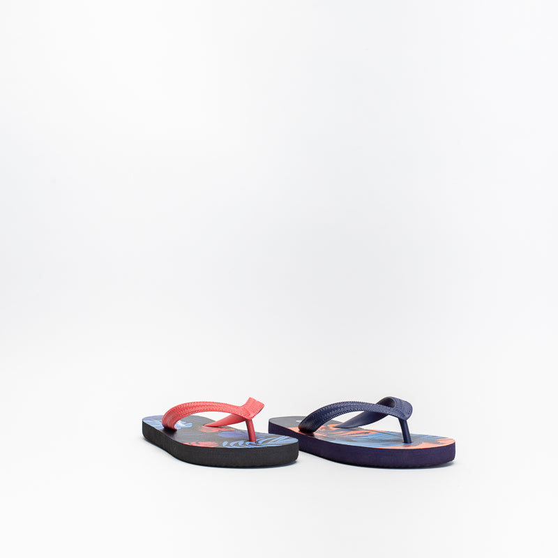 B Palm Print Pack Flip Flops Sizes : 11-5 _ 142920