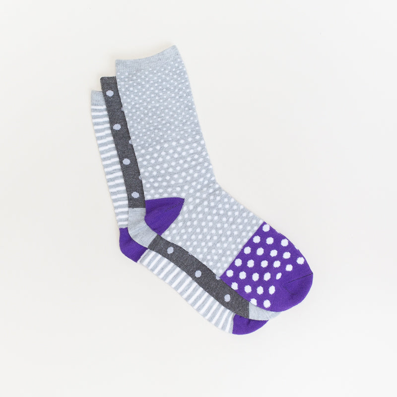 Kids Dots & Stripe Socks _ 142336