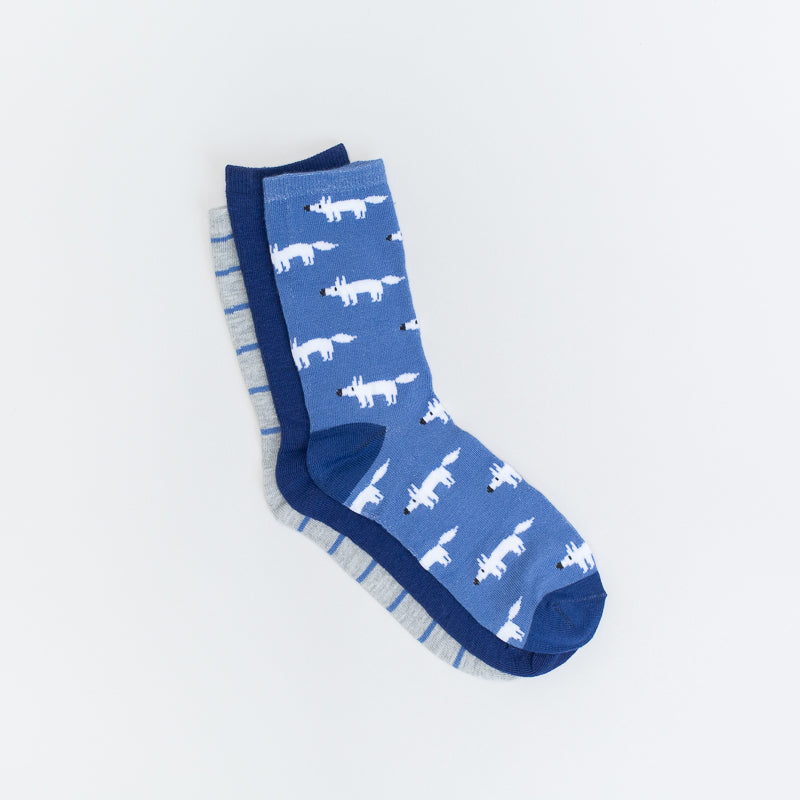 Boys Dog Printed 3 Pack Ankle Socks _ 142302