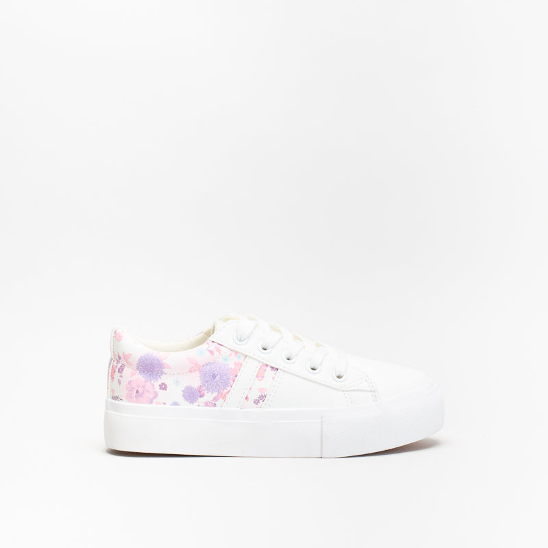 Older Girls Side Floral Sneaker _ 141059