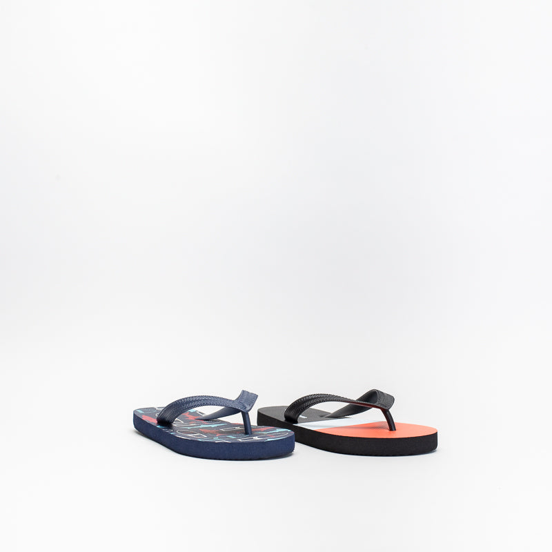 Older Boys Shark Print Pack Flip Flops Sizes : 11-5 _ 142921