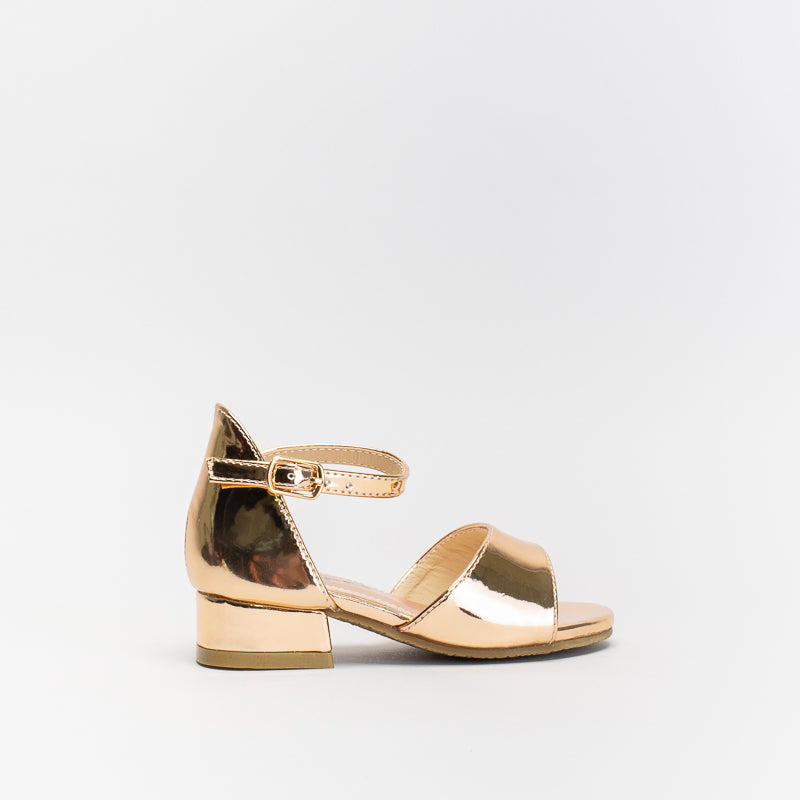 Younger Girls Shiny Block Heel _ 141185
