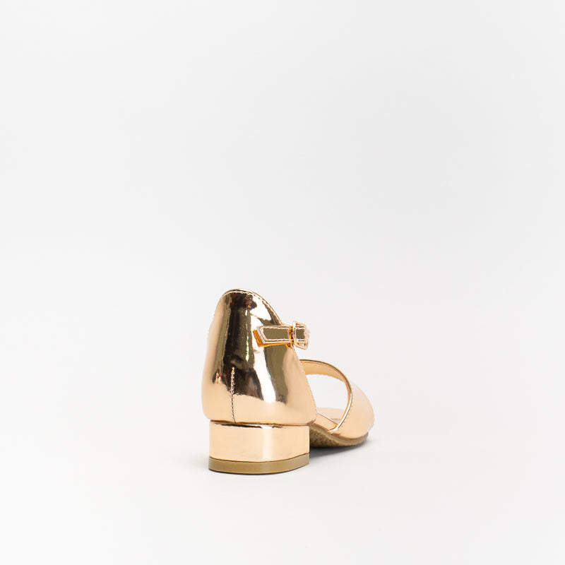 Younger Girls Shiny Block Heel _ 141185