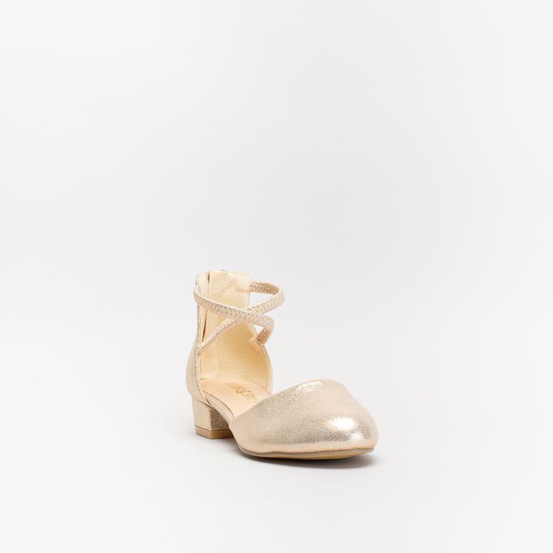 Older Girls Double Strap Block Heel _ 142559