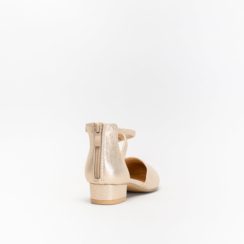 Older Girls Double Strap Block Heel _ 142559