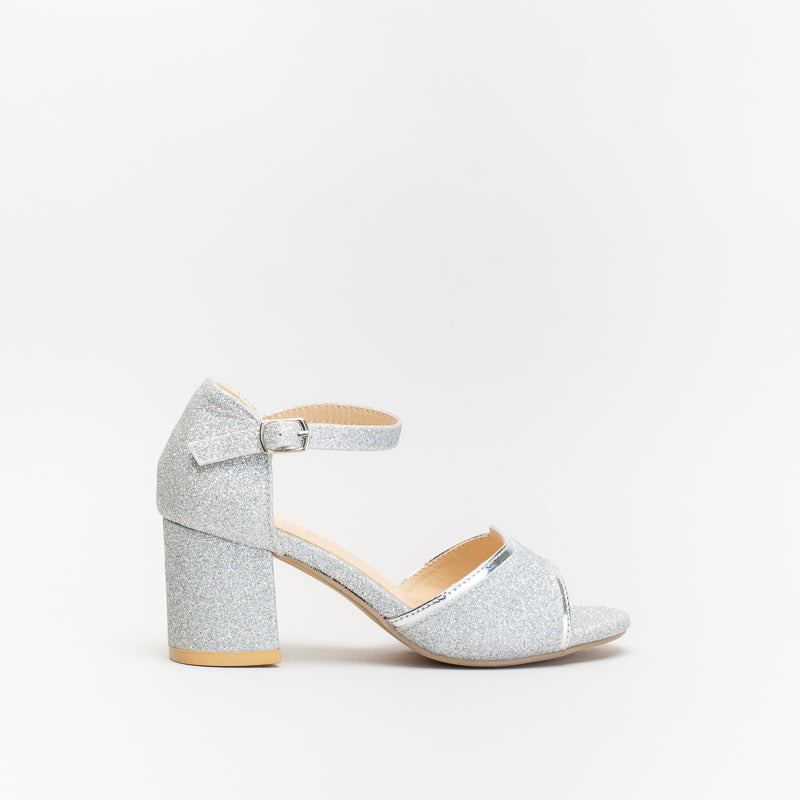 Older Girls Shiny Party Block Heel _ 141088